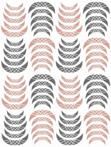 Nagelsticker - Aufkleber selbstklebend - Nail Sticker - rosegold schwarz French Edel